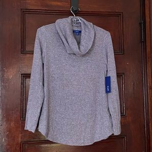 Lavender cowl neck sweater